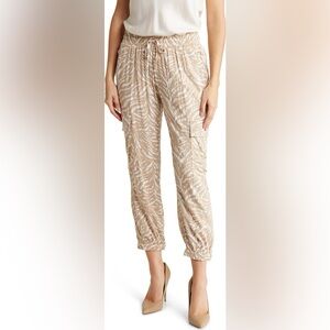 Liverpool Los Angeles Tiger Stripe Drawstring Cargo Pants